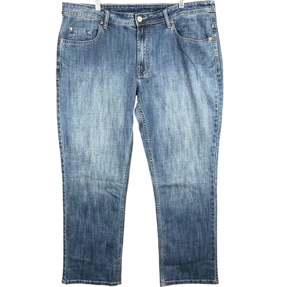 Buffalo David Bitton Jackson-X Jeans Mens 40x32 Blue Straight Stretch 1049805